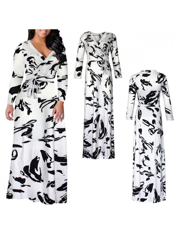 Vestito Lungo Donna Curvy - Woman Oversize Maxi Dress - 110177B