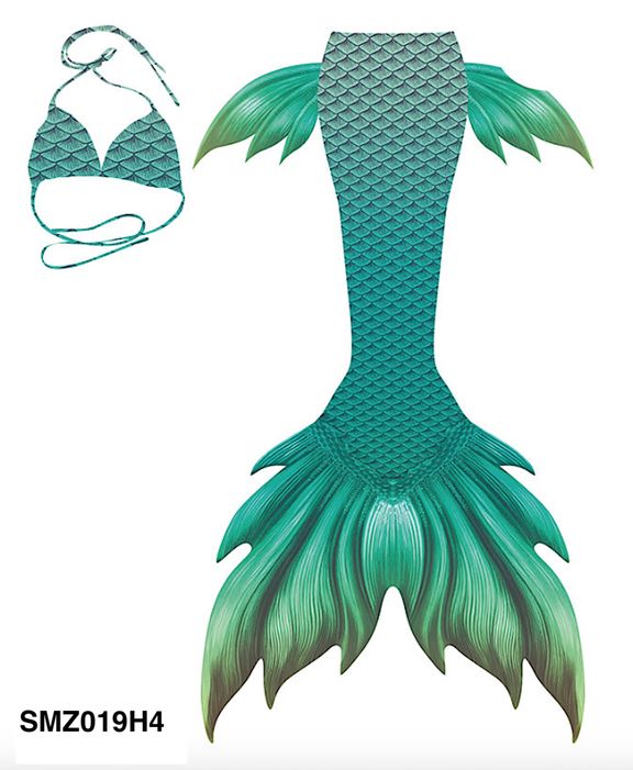 Costume Coda Sirena Unisex Donna Professionale Mermaid Tail Mare Piscina  SMZ019